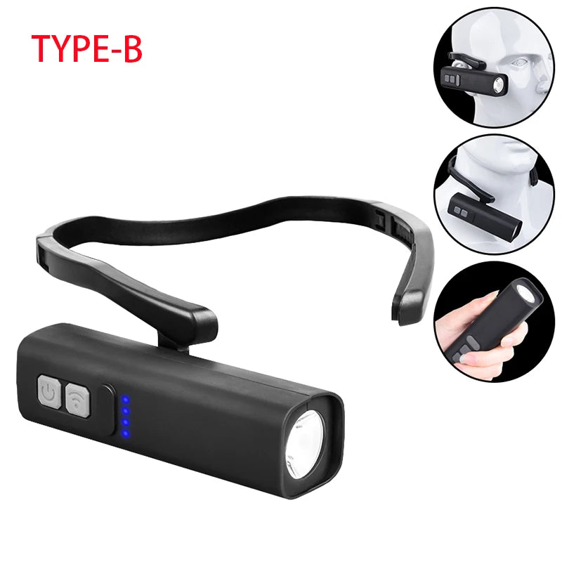 Oplaadbare LED-hoofdlamp en batterij-accessoire-opties