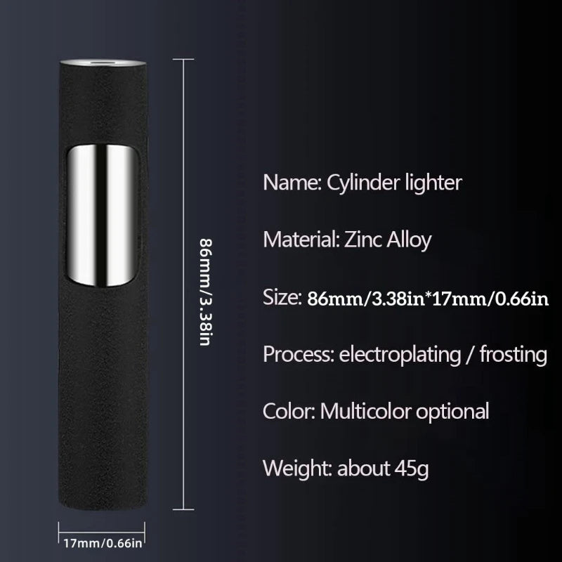 Windproof Blue Jet Flame Mini Refillable Torch Lighter