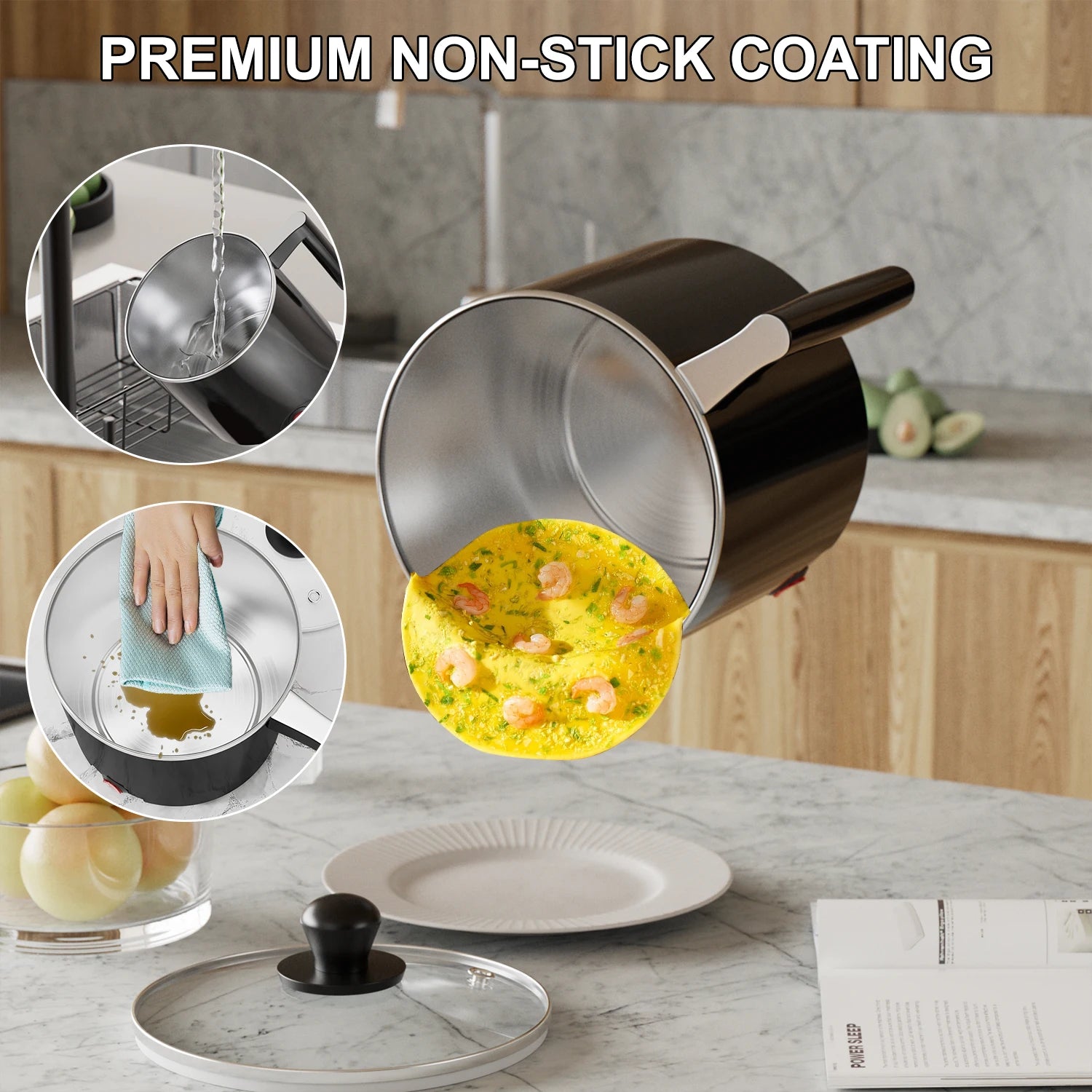 1.5L Electric Hot Pot Saucepan