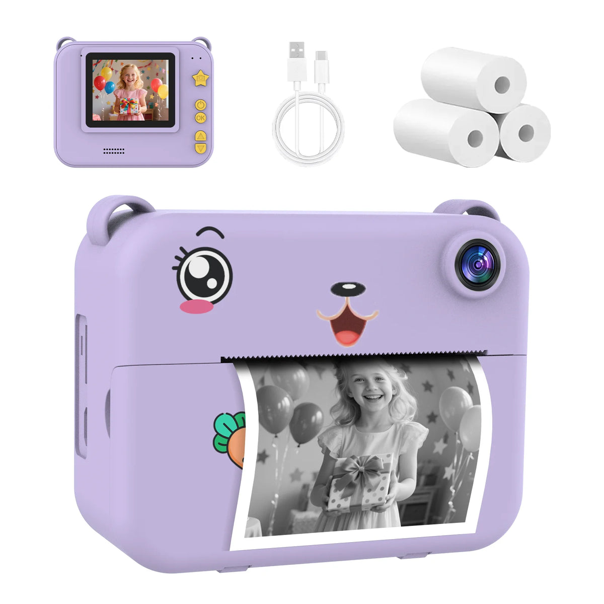 Fotocamera istantanea P2 per bambini - opzioni fotocamera o carta