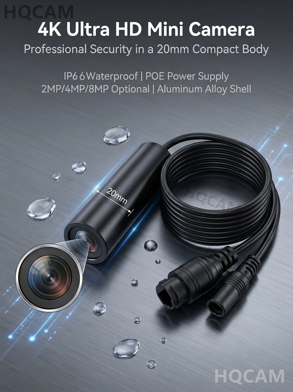 2MP 50fps IP66 Metal Bullet Security Camera with Bracket