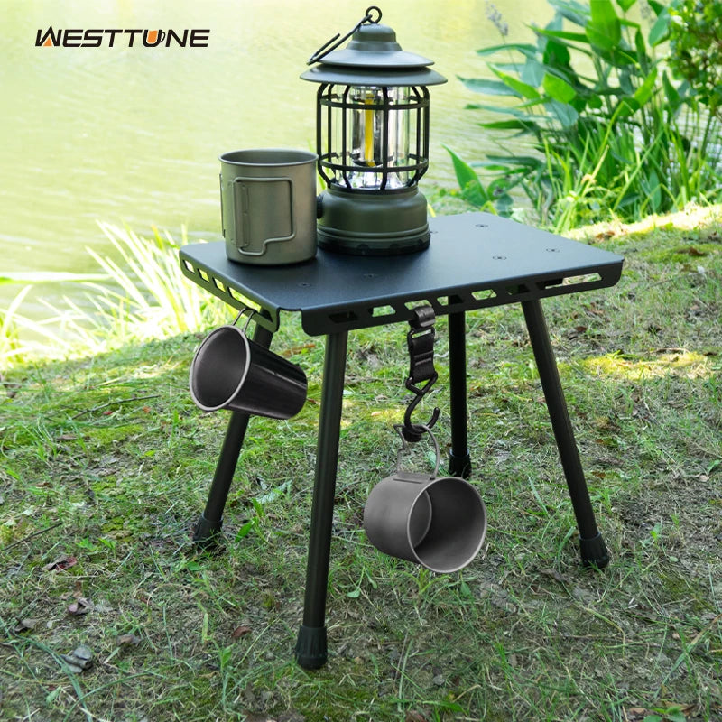 Camping Folding Stool with Aluminum Frame and Carrying Bag
