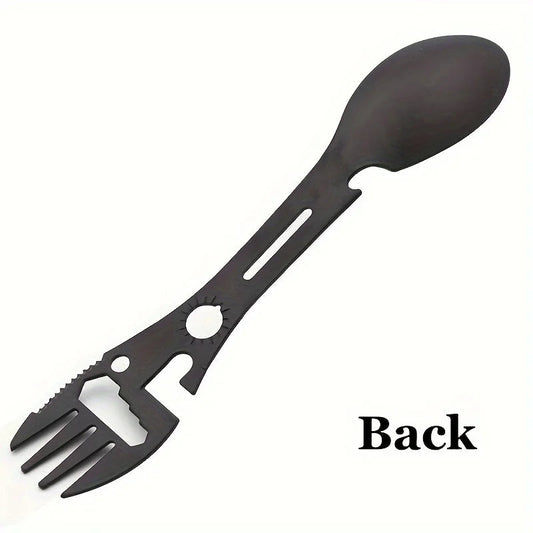 Multifunctional Whistle Knife Outdoor Camping Survival Spork Kitchen Multifunctional Wrench Bottle Opener Spoon. Spy-shop.com