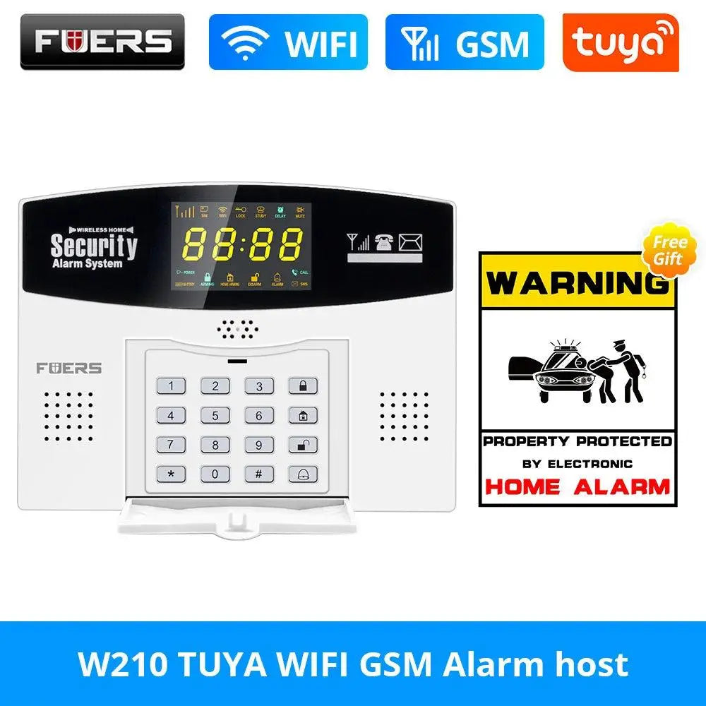 Fuers Tuya Smart WIFI 4G GSM Alarm System Burglar Alarm 433MHZ