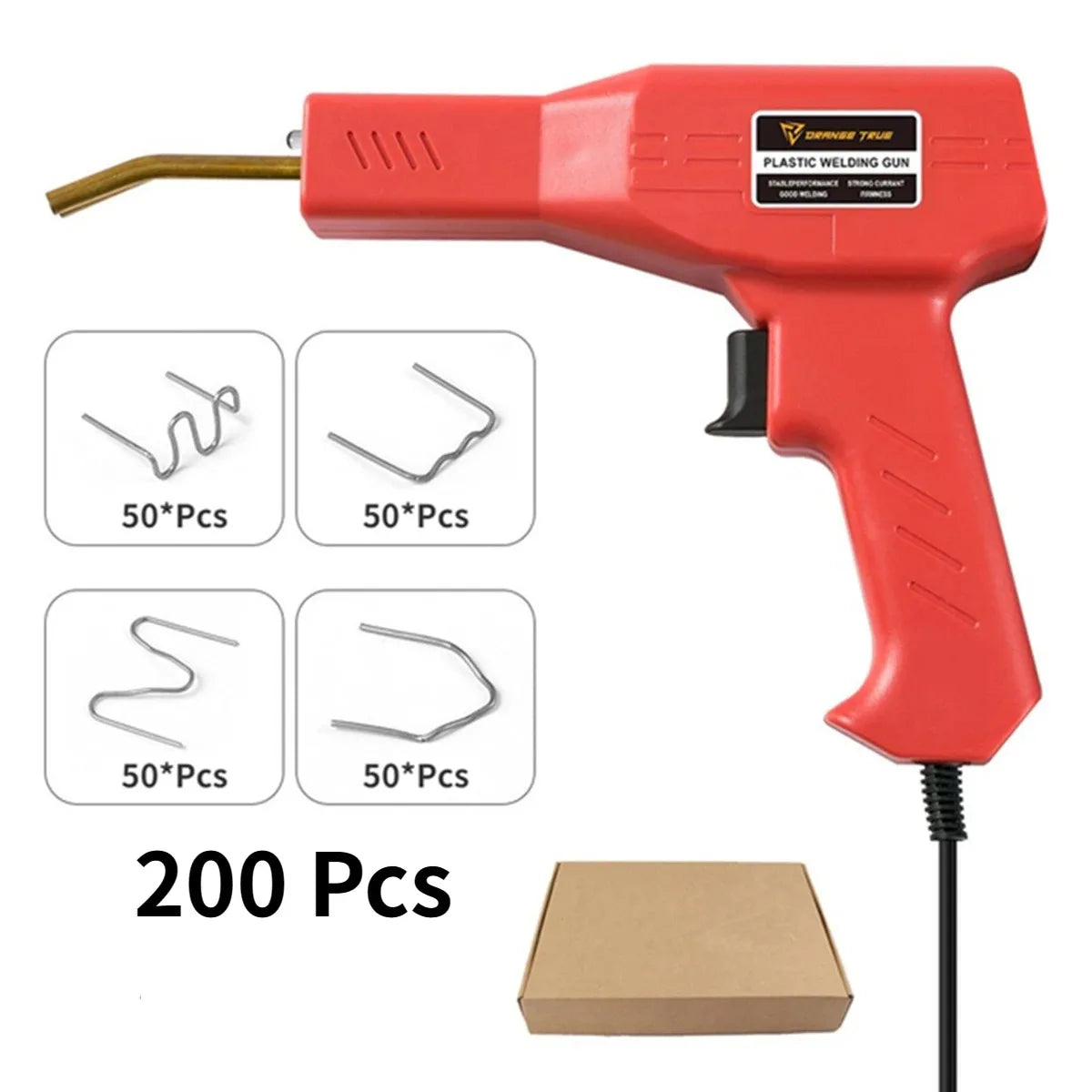 Plastic Welder Welding Machine Car Bumper Soldering Gun 4 Types Staples for Bumper/Kayak/Plastic Product Repairs 