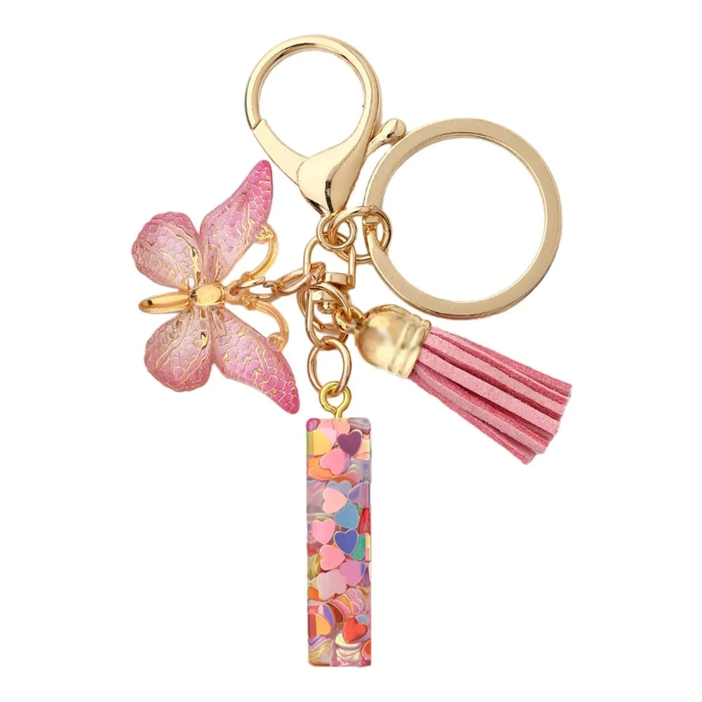 Fashion DIY Κεφαλίδες A-Z Letters keychain Μεταλλικός Φαρέτρα Pendant Key Chain Γυναίκες Κλειδί Αυτοκινήτου Αλυσίδα Απλό Γράμμα Όνομα Κλειδί Δώρο Κοσμήματα