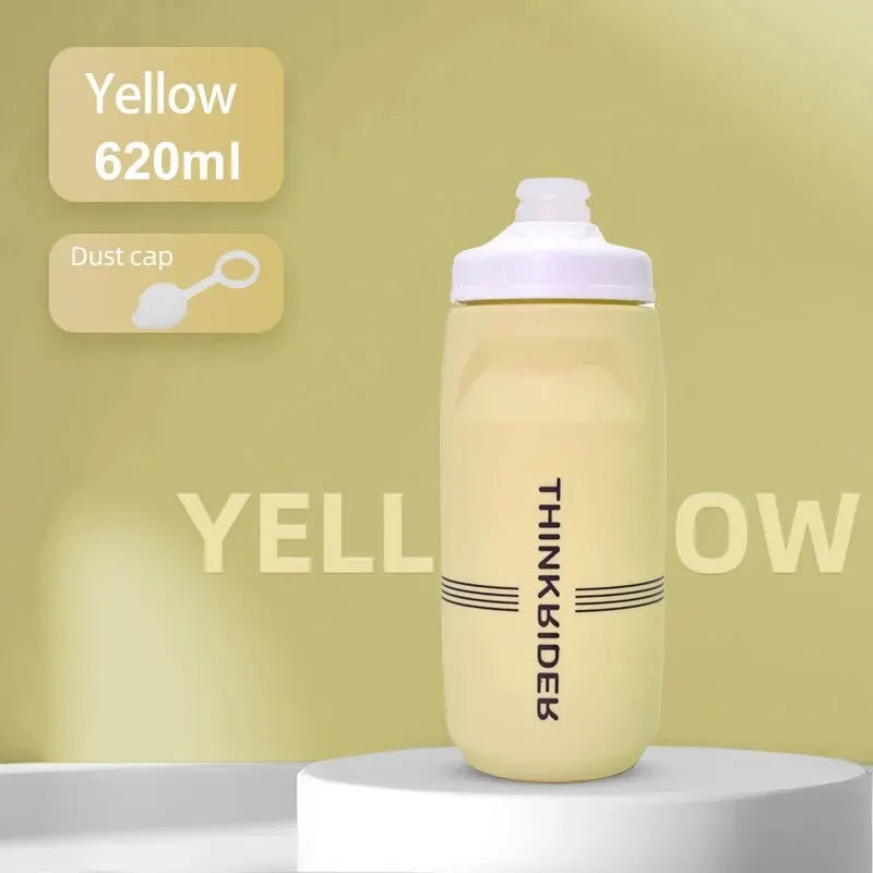 ThinkRider 620ml/750ml Bicycle Bottle MTB Road Bike Water Bottle Outdoor Sports Plastic Portable Large Capacity Drink Cycling 