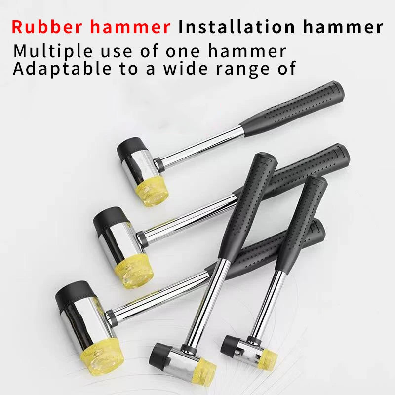 Dual-Face Soft Mallet with Replaceable Heads, 25–45mm