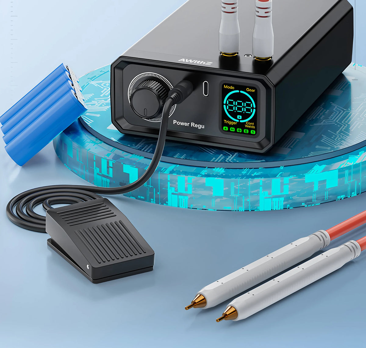 Soudeuse par points pour batterie à commande par pédale UK1