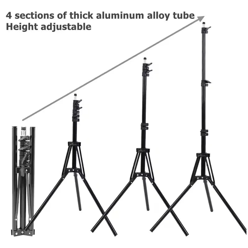 Adjustable Photography Light Stand, 160/200cm