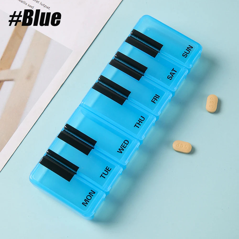 Seven-Day Pill Organiser with Individual Lids