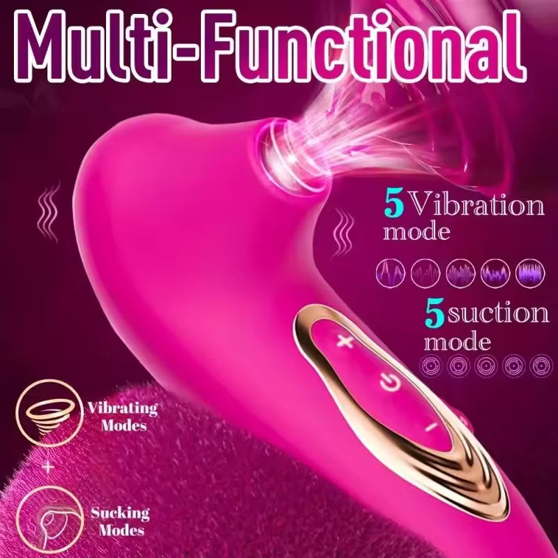 Kadınlar için Güçlü Oral Emme Vibratörü