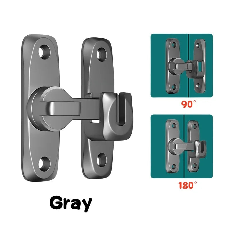 90/180-Degree Flip Latch for Compatible Doors