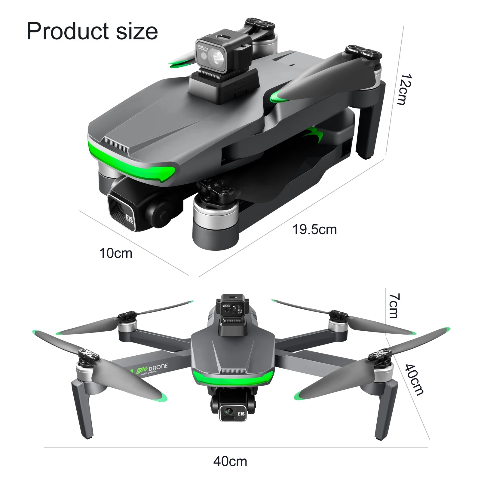 S155 Pro Max 8K GPS Kameralı Drone 3 Eksenli Gimbal ile