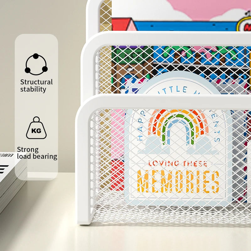 Metal Mesh Desktop Mail Organiser