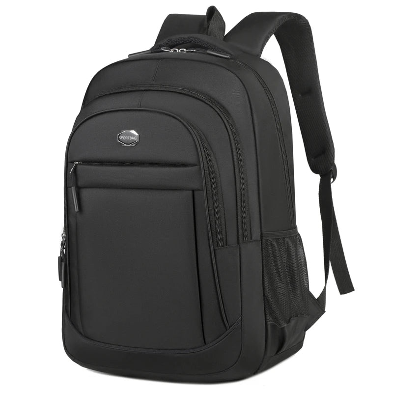 Mochila de viagem em tecido Oxford com compartimento para portátil