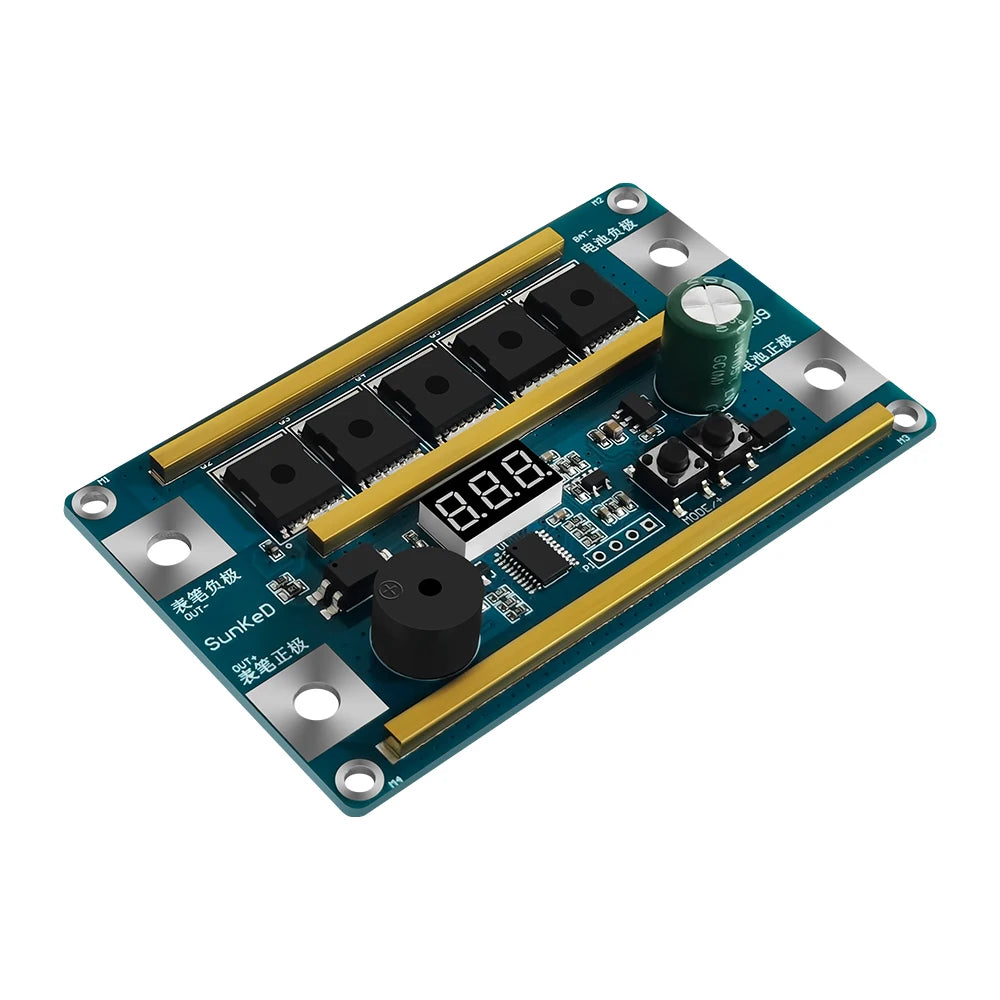 99 Gears 12V Spot Welder Kit Digital Power Adjustable Spot Welding Pen Control Board Nickel Sheet For 18650 Lithium Battery 