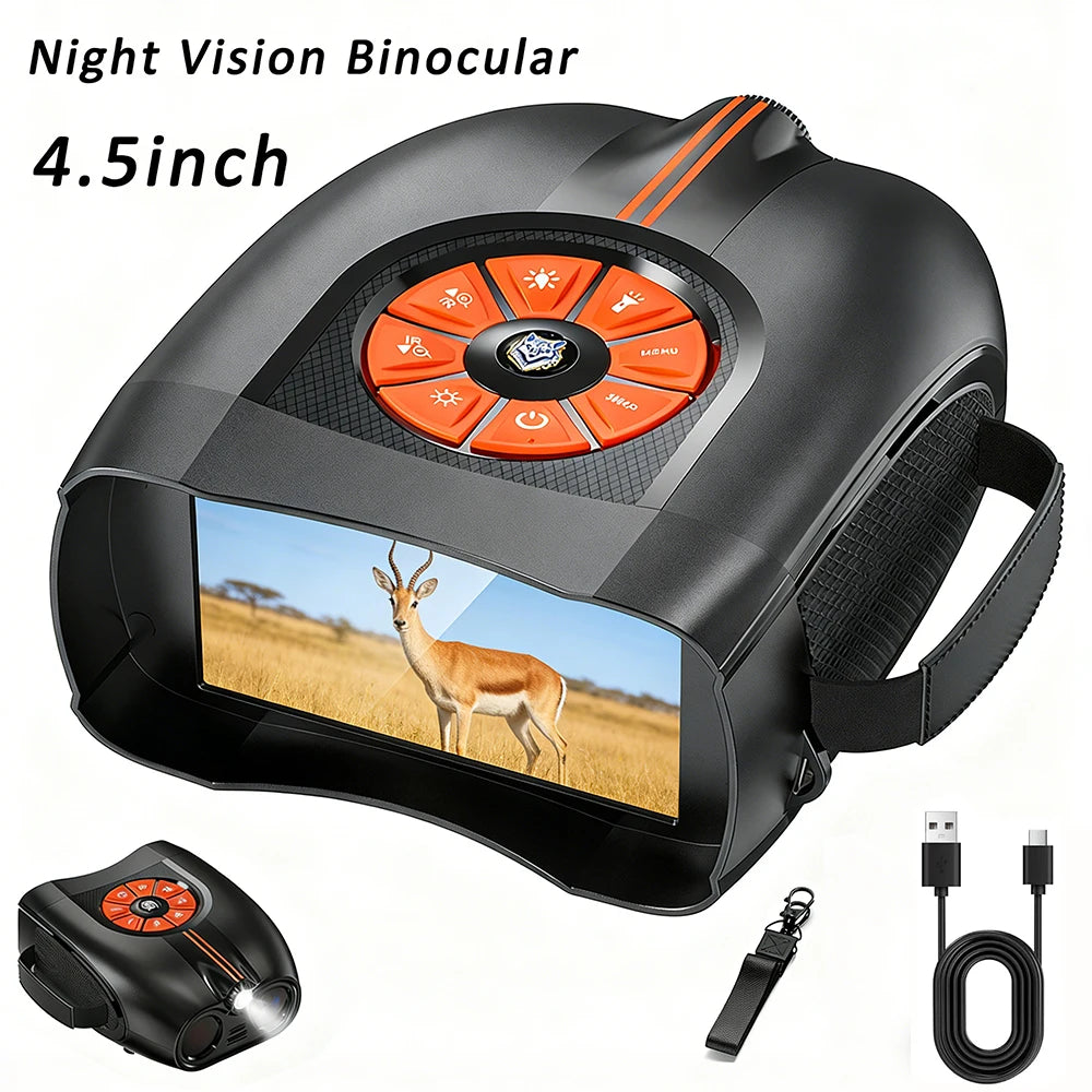 Binoclu digital cu vedere de noapte cu ecran de 4,5 inchi