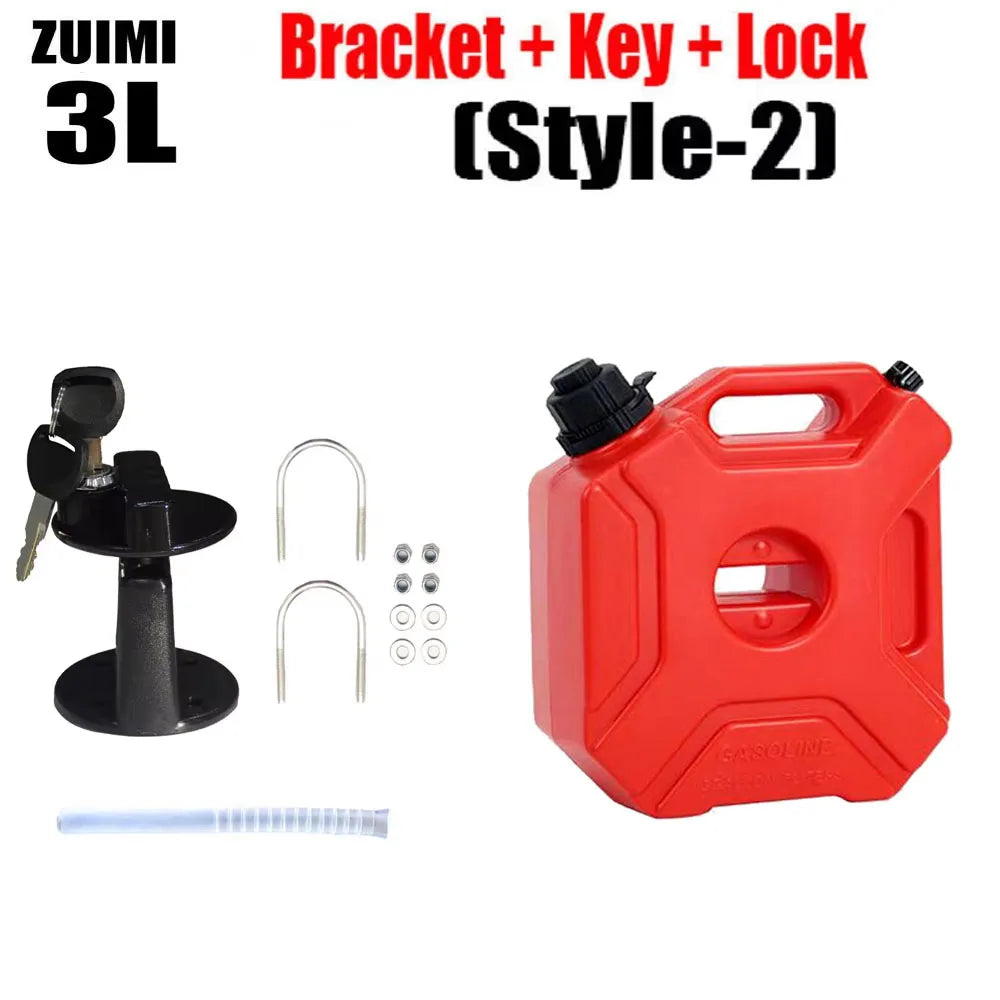 3/5L Child Lock Mororcycle Accessories Fuel Tank Petrol Cans Barrels Can Gas Spare Container Anti-static Jerry Can Fuel Tank 