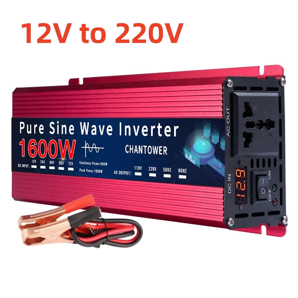 Pure Sine Wave Inverter 12V to 220V 3000W
