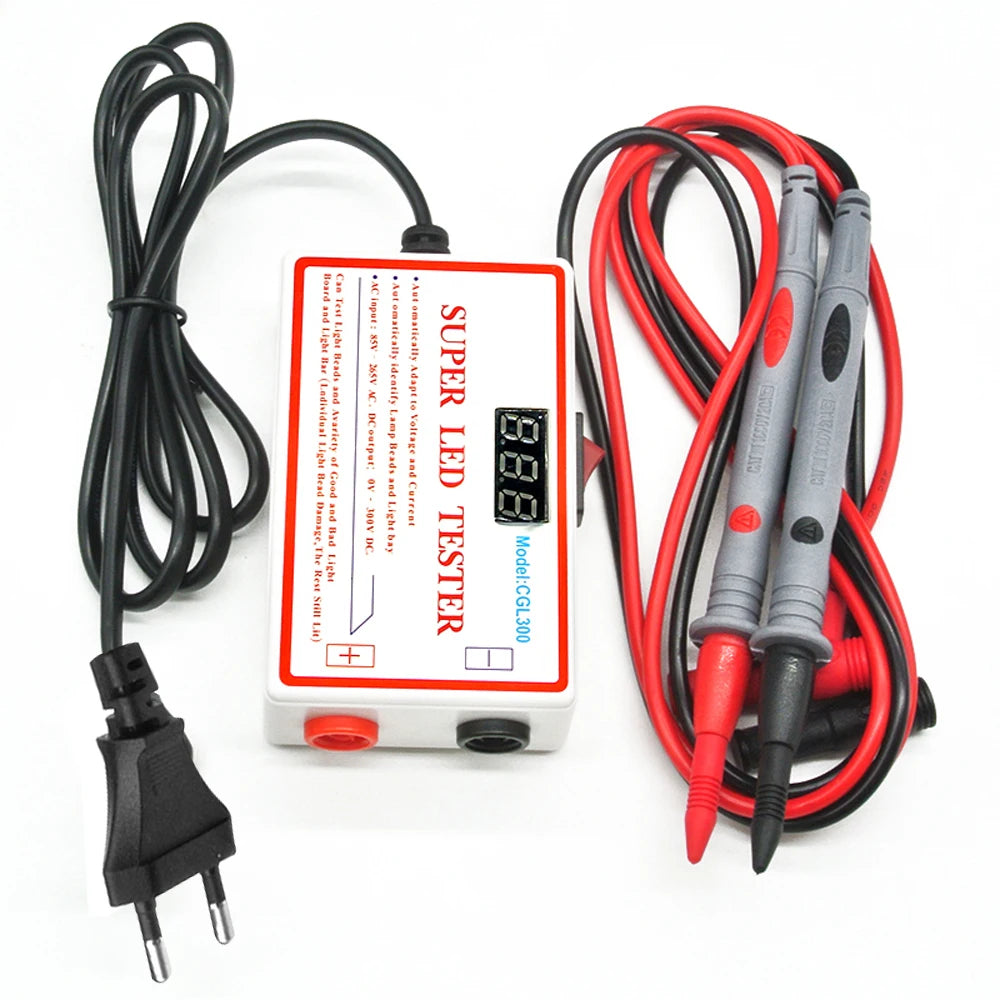 LED Backlight Tester with Probes, 0–300 V Output
