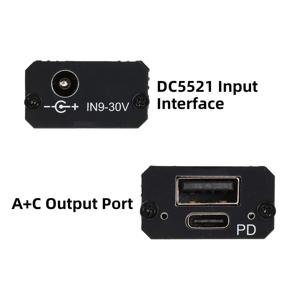 DC-nedkonverteringsmodul for USB-lading med PD-støtte