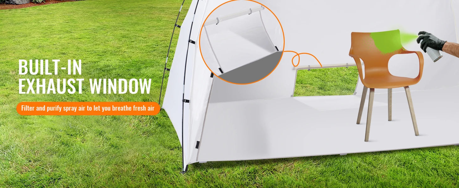 Portable Spray Paint Tent Booth for DIY Furniture & Projects