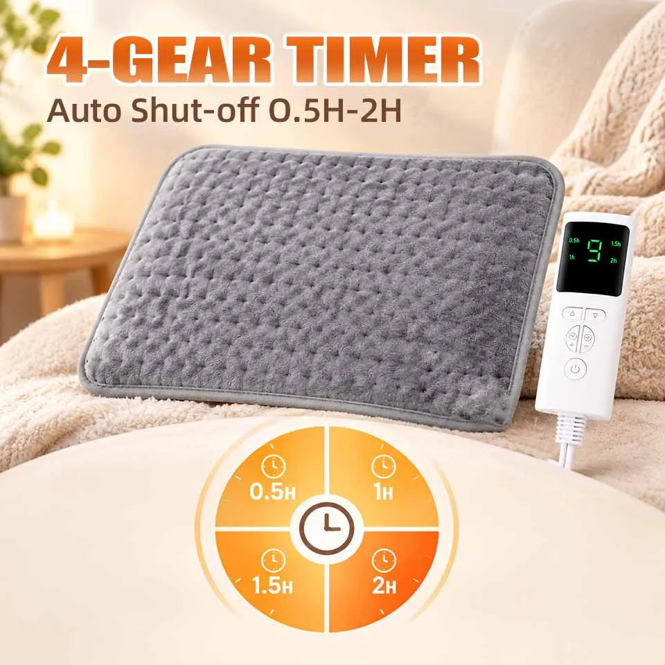 Electric Heating Pad with 10 Heat Levels and 3 Timers