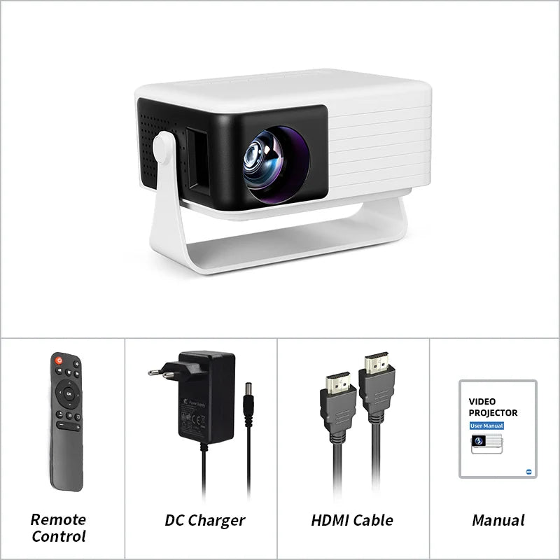 AUN Y3 Projector Portable Home Theater MINI Projector Video 3D Smart TV Cinema IPhone Cable Mirror For Full HD 4K Video Via HDMI
