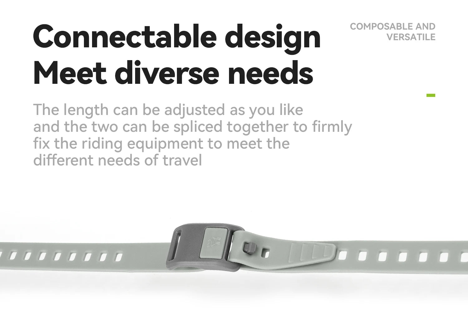 TPU Elastic Outdoor Binding Strap, 460mm Wrap-Around Hold