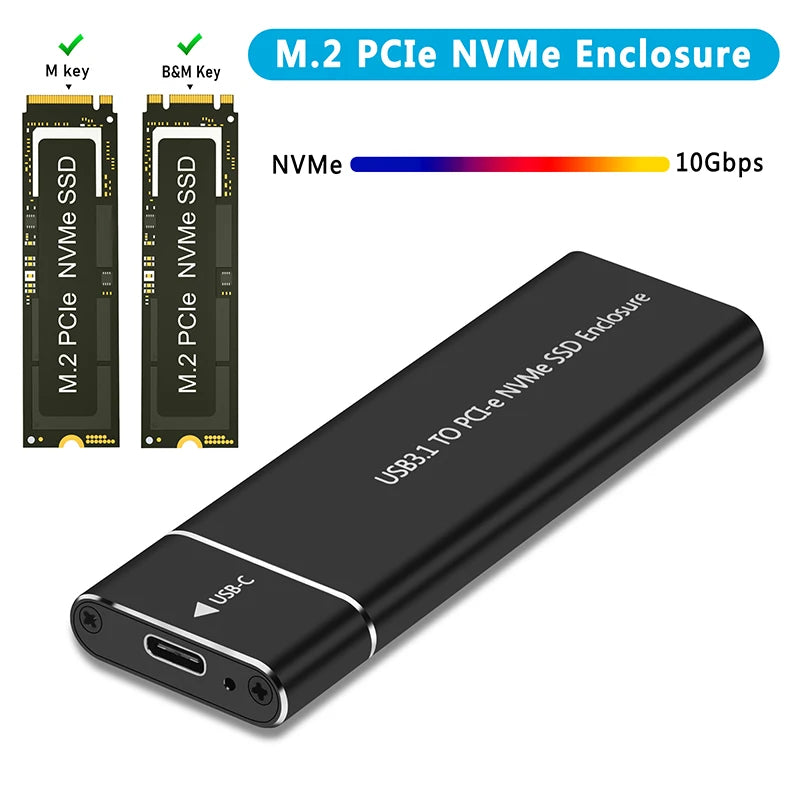 NVMe M.2 USB-C SSD Enclosure