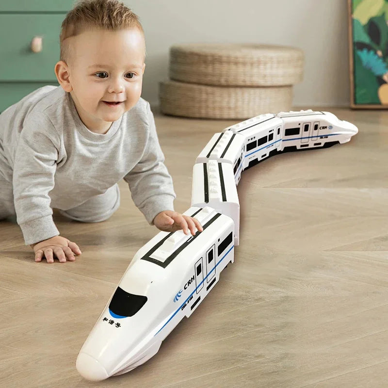 Kids DIY High-Speed Railway Train Toy Car 🚂 