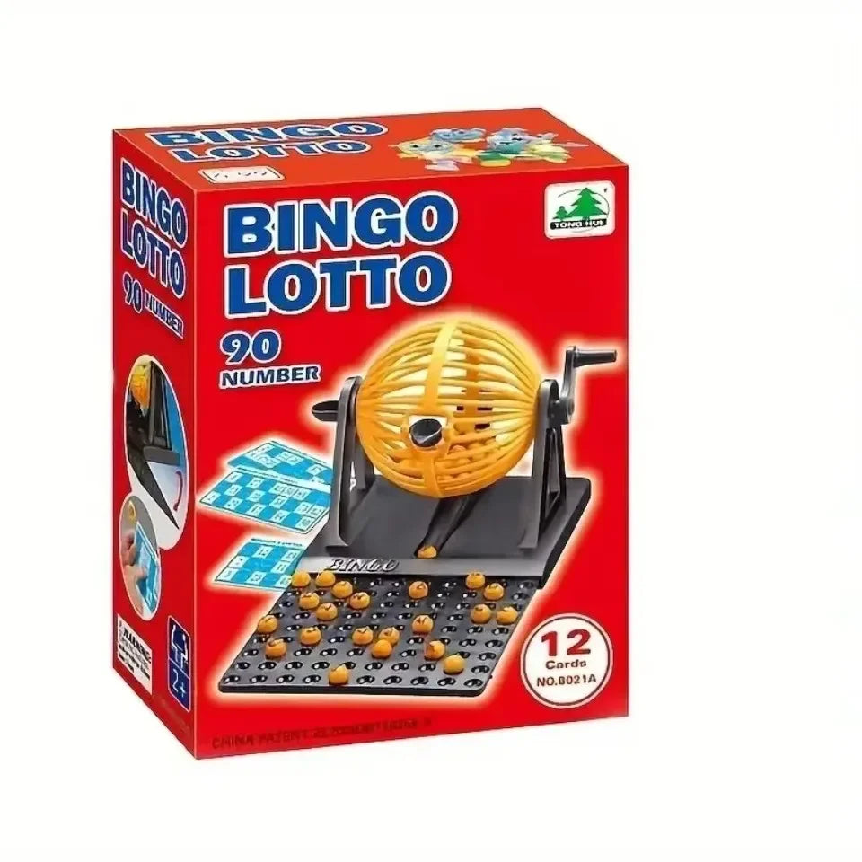 Set de jeu Bingo avec cage de tirage des numéros