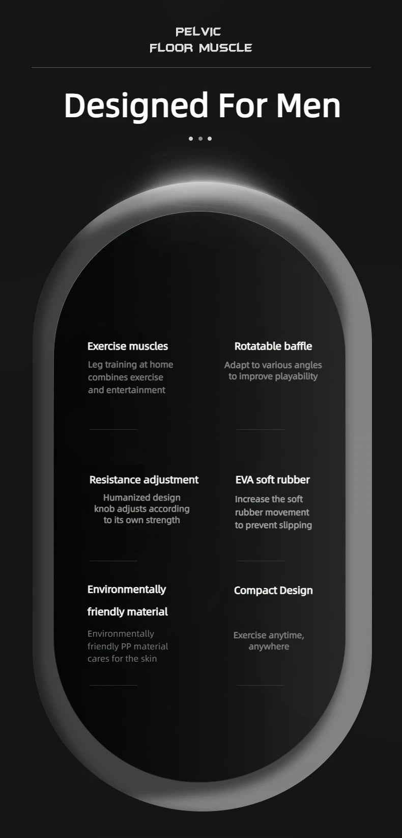 Kegel Fitness Equipment Home Exercise Pelvis Pelvic Muscle Trainer Buttock Equipments For Men Floor Exerciser - Strengthen 