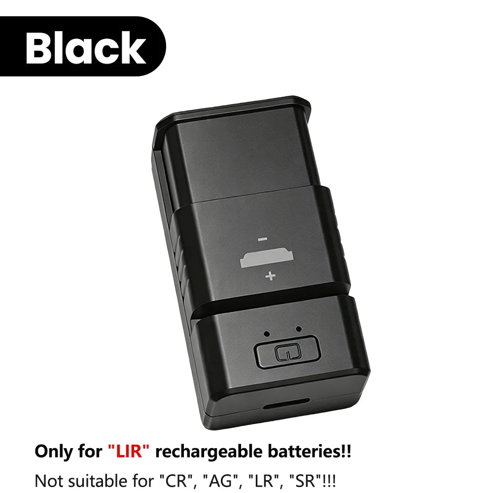 USB-C-laddare för uppladdningsbara LIR-knappceller