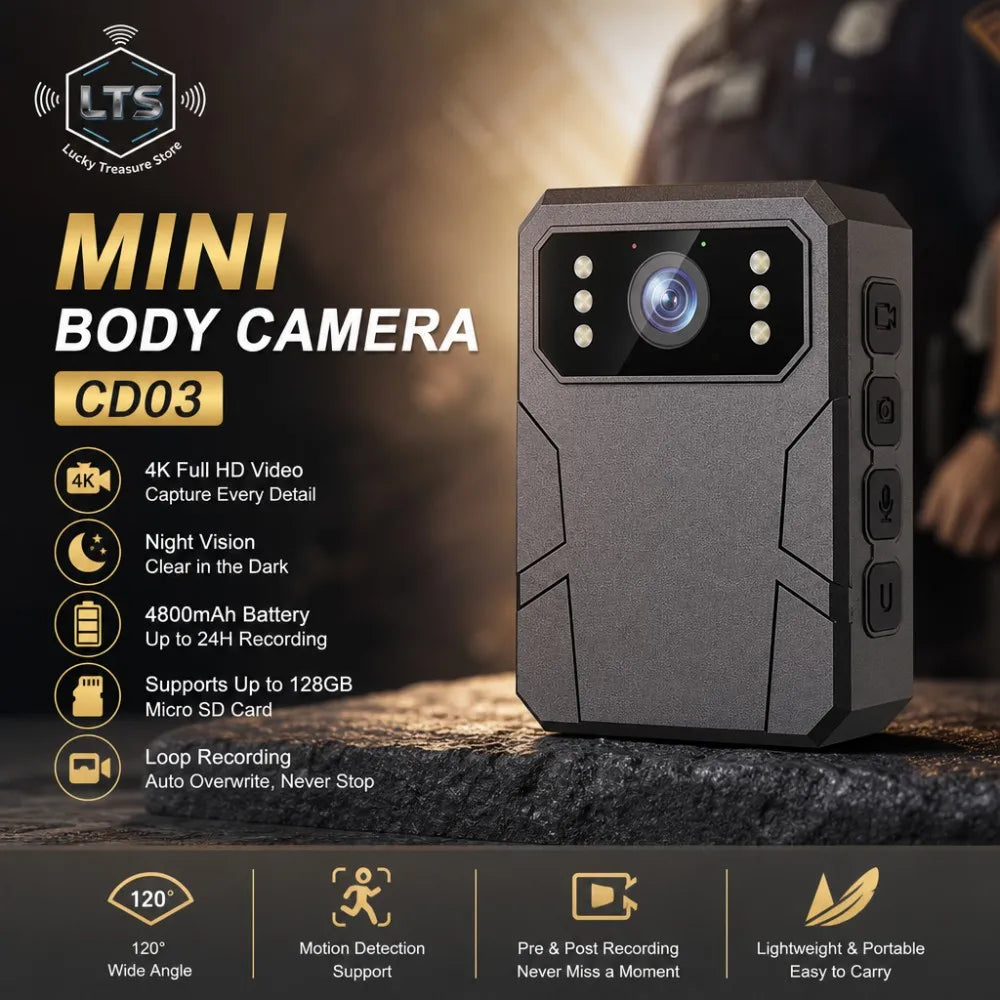Wearable Body Camera with Night Vision