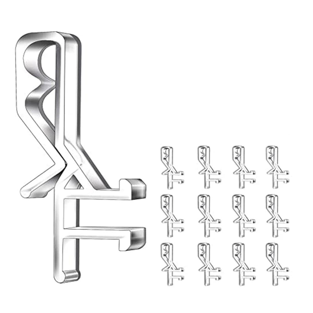 Transparante clips voor verborgen gordijnrails, set van 24