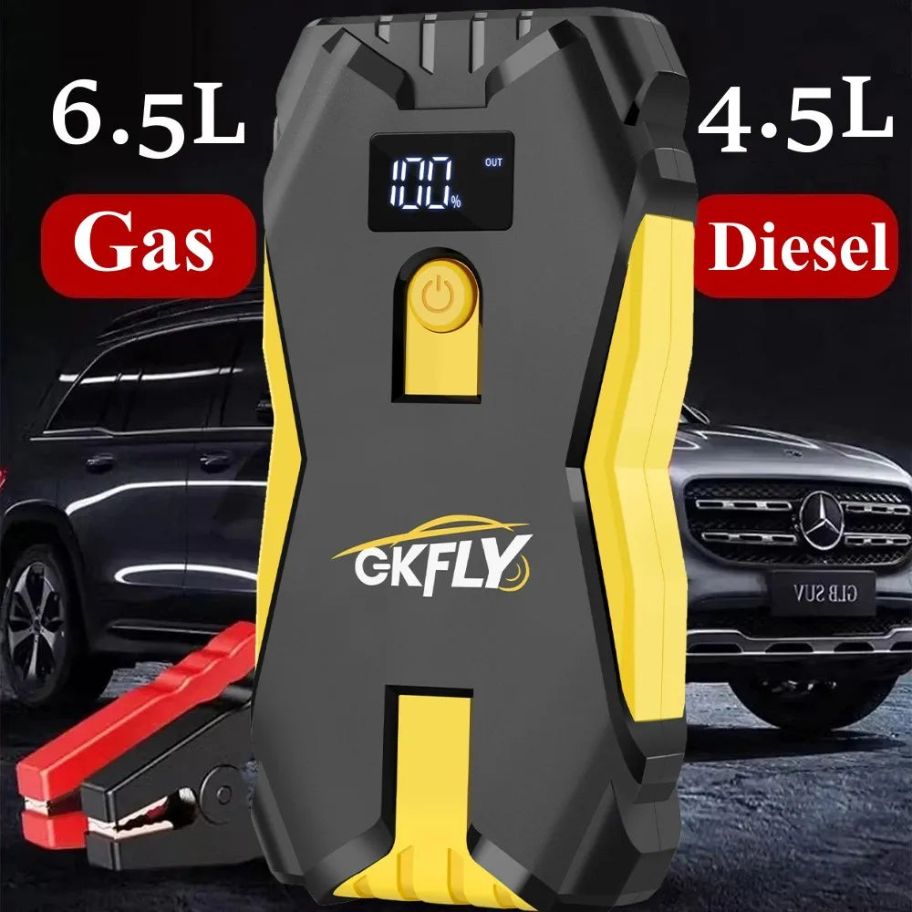 GKFLY 800A 1200A 2000A Car Jump Starter Big Power Bank Car Battery Booster 12V Car Starting Device for Petrol  6.0L Diesel 4.0L