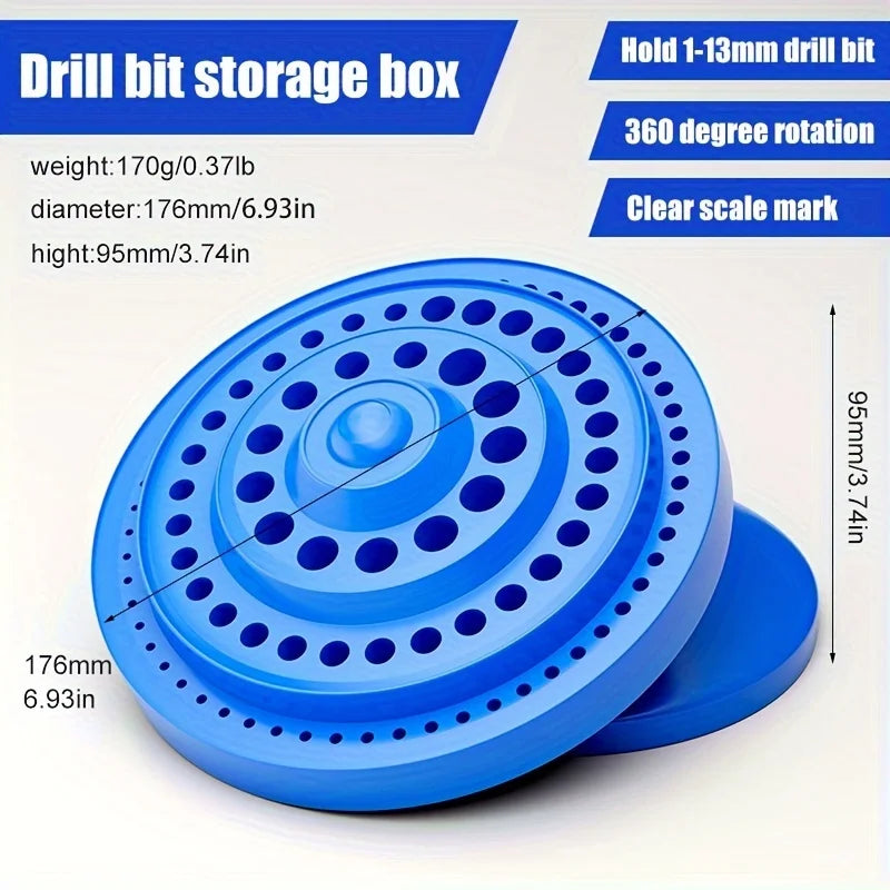 Rotating Drill Bit Storage Holder