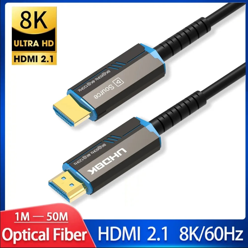 Directional Fibre-Optic HDMI Cable, Multiple Lengths