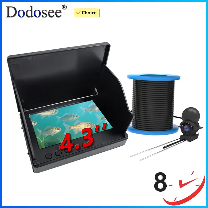 220° Underwater Fishing Camera with 4.3 Inch LCD and Night Vision