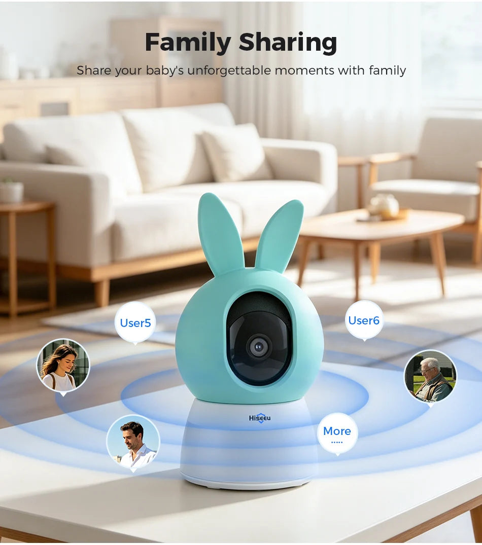 5MP WiFi PTZ Indoor Security Camera with Two-Way Audio
