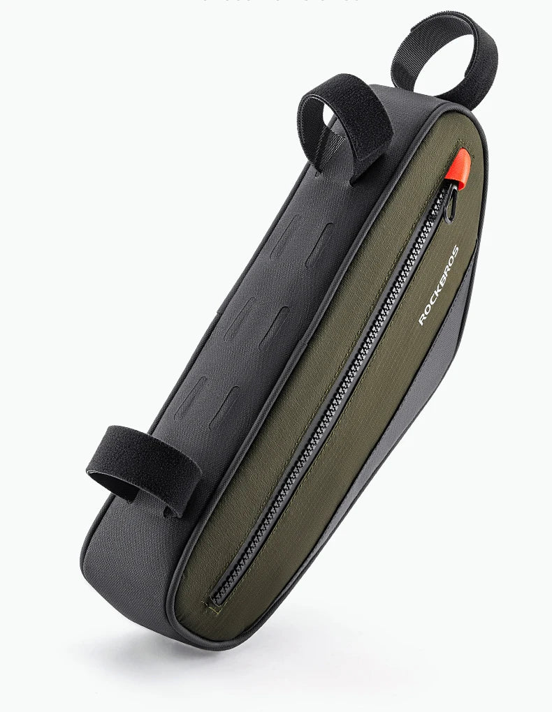 Bike Frame Tube Bag 1.7L with Reflective Design and Easy Mount