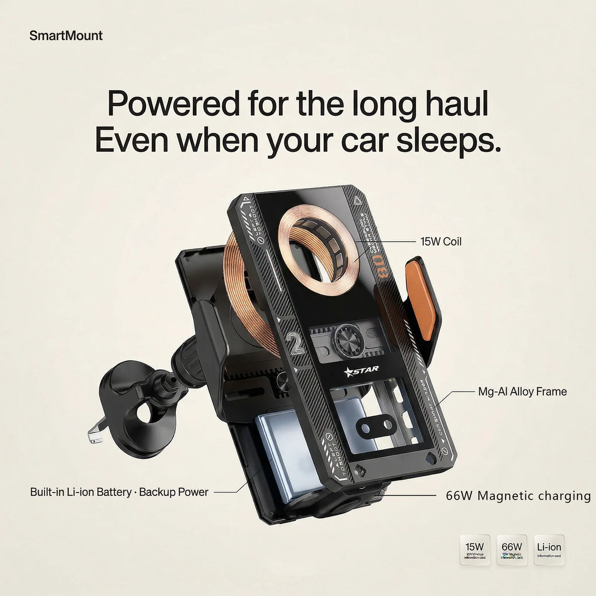 For Toyota Corolla e210 2019-2025 2026 Vehicle-Specific Phone Holder Base Smart Car Phone Mount 66W Charging Holder Accessories