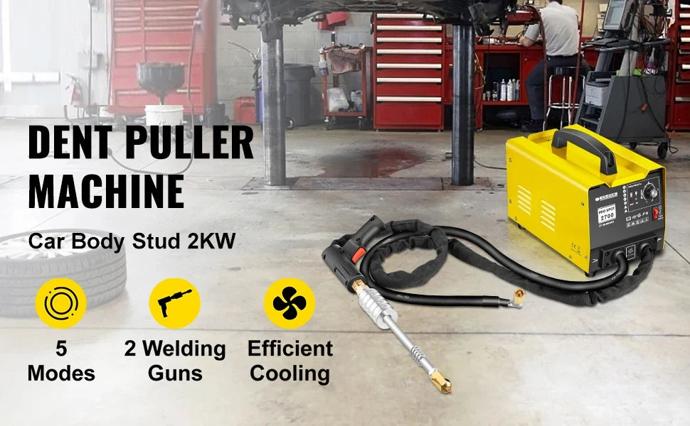 VEVOR 3500A Dent Puller Spot Welder Kit with Dual Guns