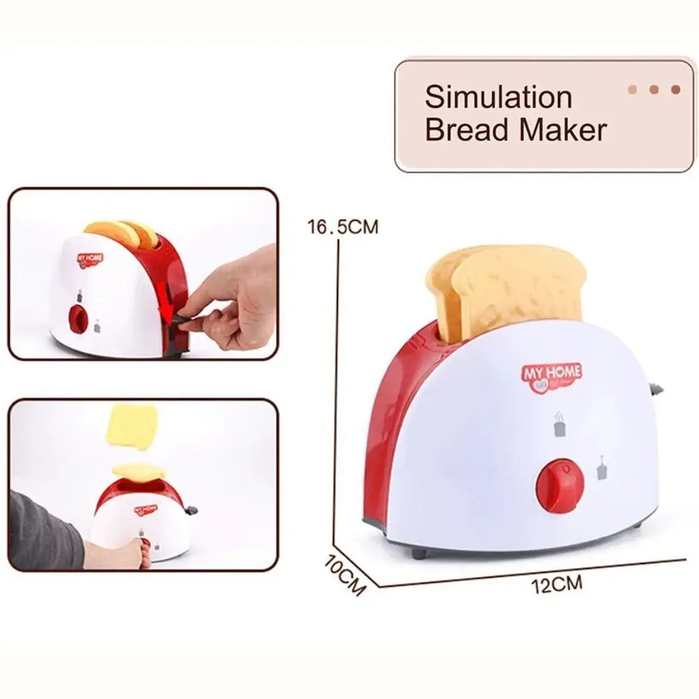 Mini Pretend Play Kitchen Appliance Toy Set, Red