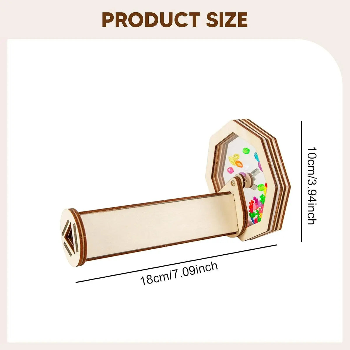DIY Wooden Rotating Kaleidoscope Kit