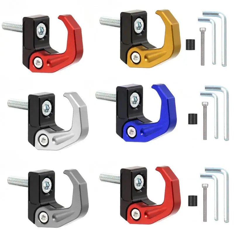 CNC Aluminium Helmet and Bag Hook for 22 mm Bars