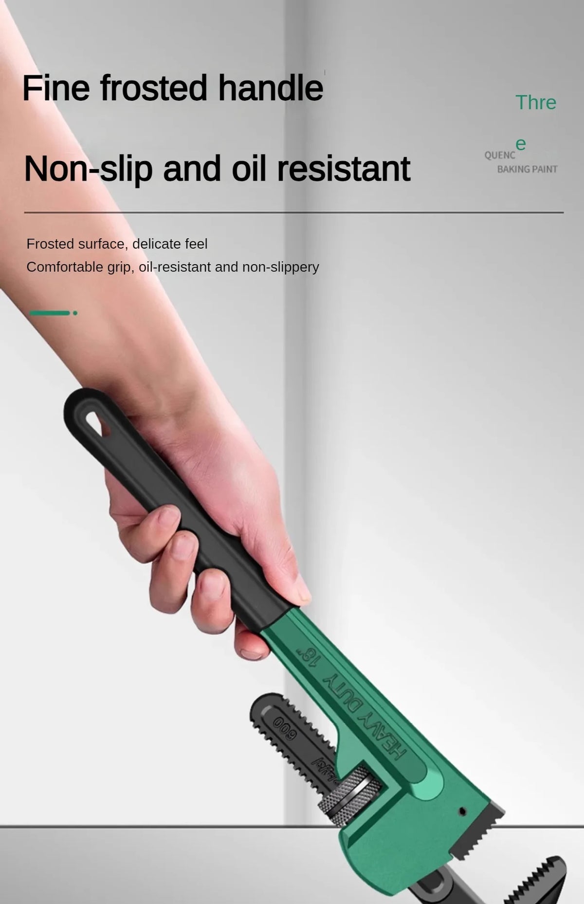 Carbon-Steel Pipe Wrench - Size Options