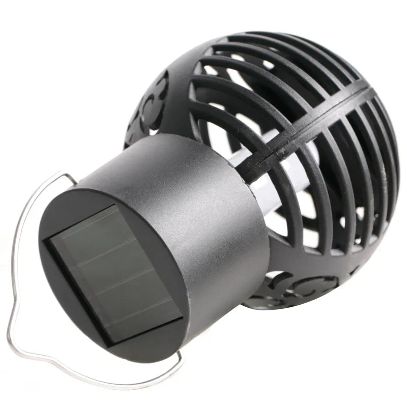 LED Solar Light Outdoor Garden Lamp Waterproof Flickering Flame Effect Ball Solar Lamps Hanging Lantern Landscape Yard Decor